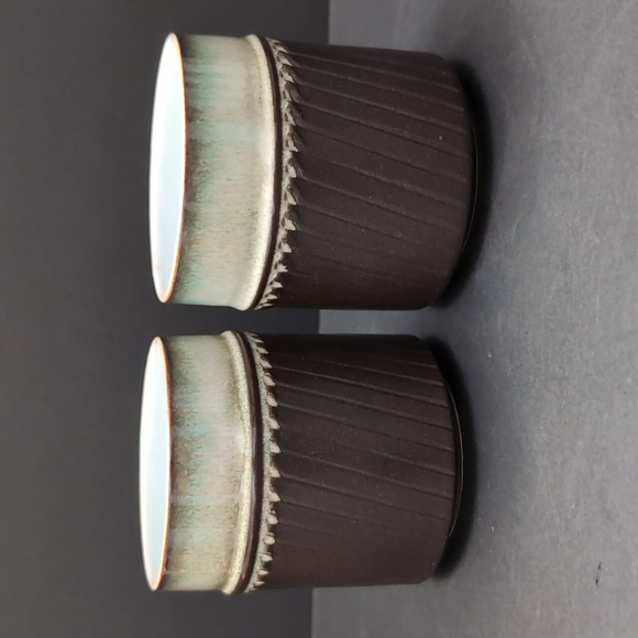 VGT,Denby Rondo, England Set Of 2 Rustic Ceramic Tea Cups. - Picture 4 of 9